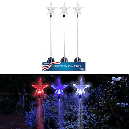 Alpine Alpine Solalris Assorted Acrylic 34 in. H Starlight Solar Garden Stake QLP1212ABB